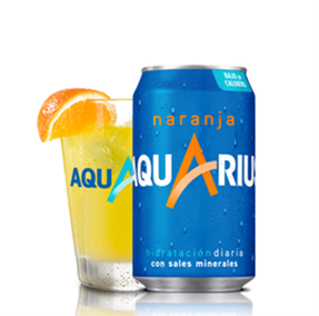 Aquarius Naranja lata 330ml